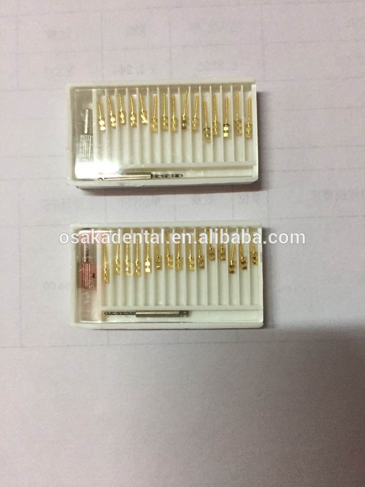 Dental Golden Plated Screw Post with Drills