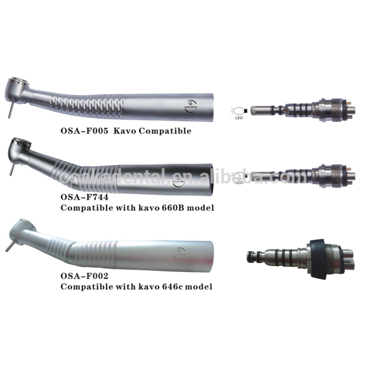Dental Fiber Optic Turbine Handpiece with 6 Holes Quick Coupling for Endo Treatment