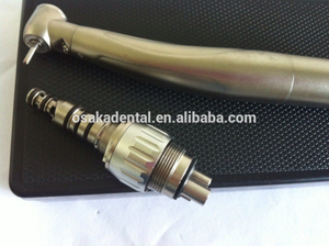 Titanium push button LED generator dental handpiece with quick coupling M4 or B2
