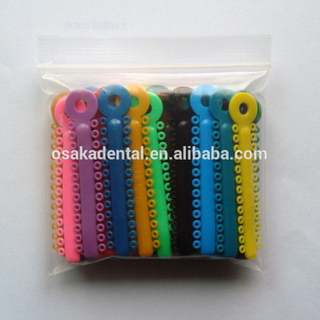 Beautiful Dental Orthodontic Elastic colorful Ligature Tie