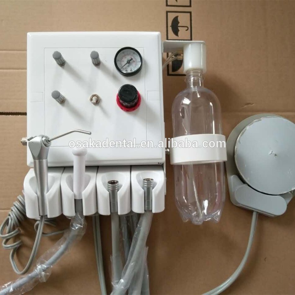 Dental turbine unit with week suction