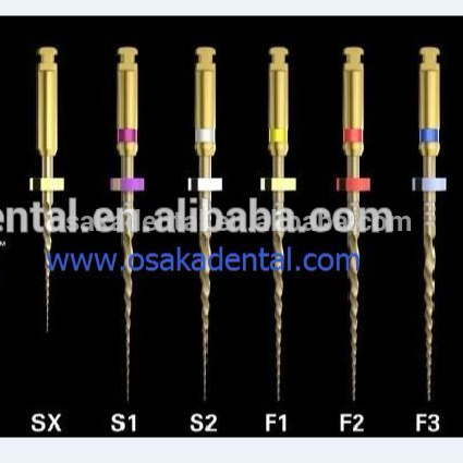Niti Protaper Gold files for dental treatment