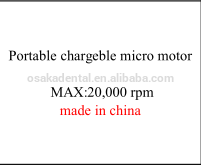 Portable chargeble micro motor 20,000 rpm