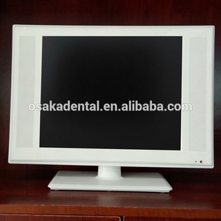17 Inch LCD white monitor with TV, USB, VGA, HDMI, AV, Audio-in, DC-in output for dental unit use