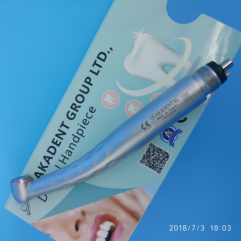 OSAKADENT New LED Handpiece 8 water spray (4 hole for water, 4 hole for Anti-suction) Push button