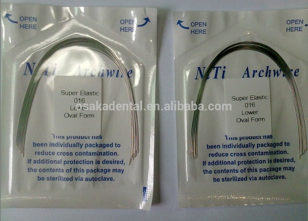 Orthodontic Material of Super Elastic NiTi Arch Wire Round/dental niti wire/Dental Orthodontic Material