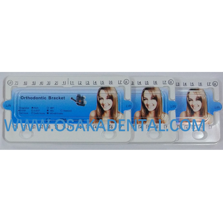 Orthodontic Bracket ROTH 022 3 With hook or 345 with hook monoblock 20pcs/set