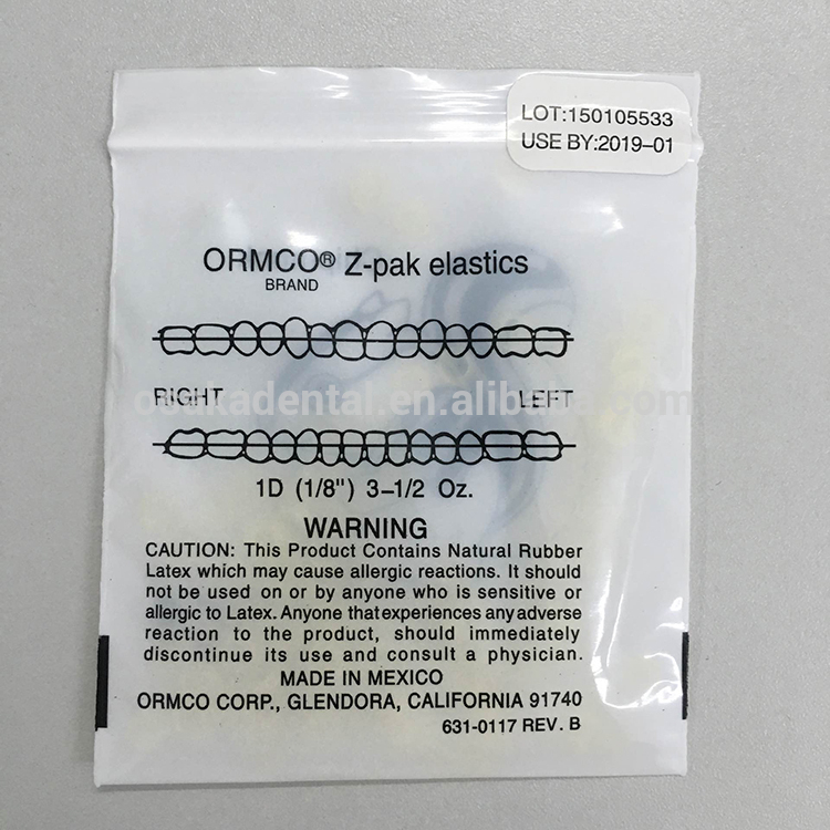 O R M C O Dental Material Orthodotic Rubber Band and Elastic Band OSA-F729-C2