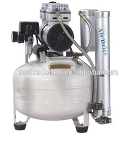 one for two dental unit Silent Oil Free Dental Air Compressor with air drier