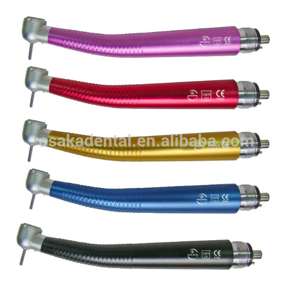 Colorful High Speed Handpiece Turbine without Quick Coupling for Dentist