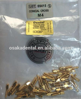 Dental Post/Golden Plated Dental Screw Post /dental implant material / dental drill / dental implant