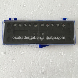 High quality dental orthodontic ceramic brackets 3 grooves on base