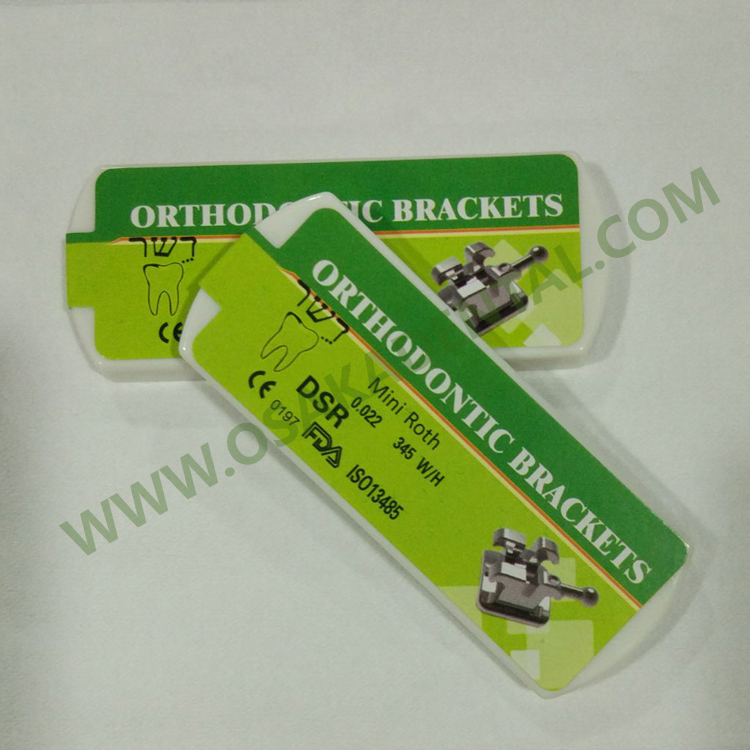 Orthodontic metal brackets / MBT ROTH 022 018 /Dental equipment of metal bracket