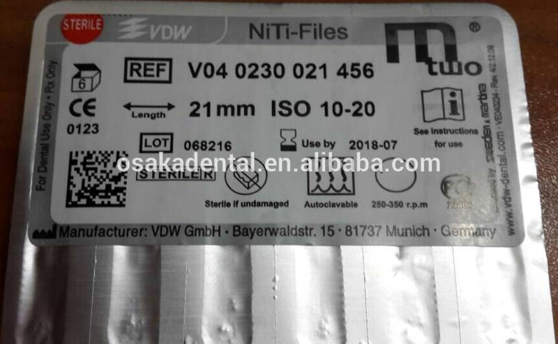 Dental supplier of Endo files Hot sell VDW MTWO file High quality dental root canal files/dental rottary file