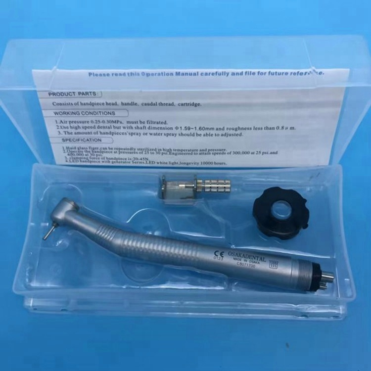 A Osakadental Key Type Dental Handpiece with Ceramic Bearing