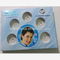 A Colorful Shine Tooth Crystal Decoration with Blue Paper Box Packing