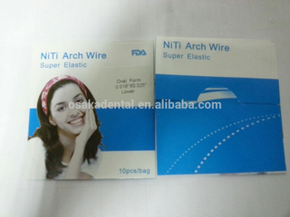 Orthodontic Material of Super Elastic NiTi Arch Wire Round/dental niti wire/Dental Orthodontic Material