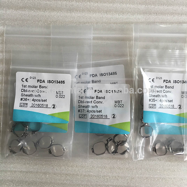 Dental Material Orthodontic Molar Band Roth Upper Single and Lower Single