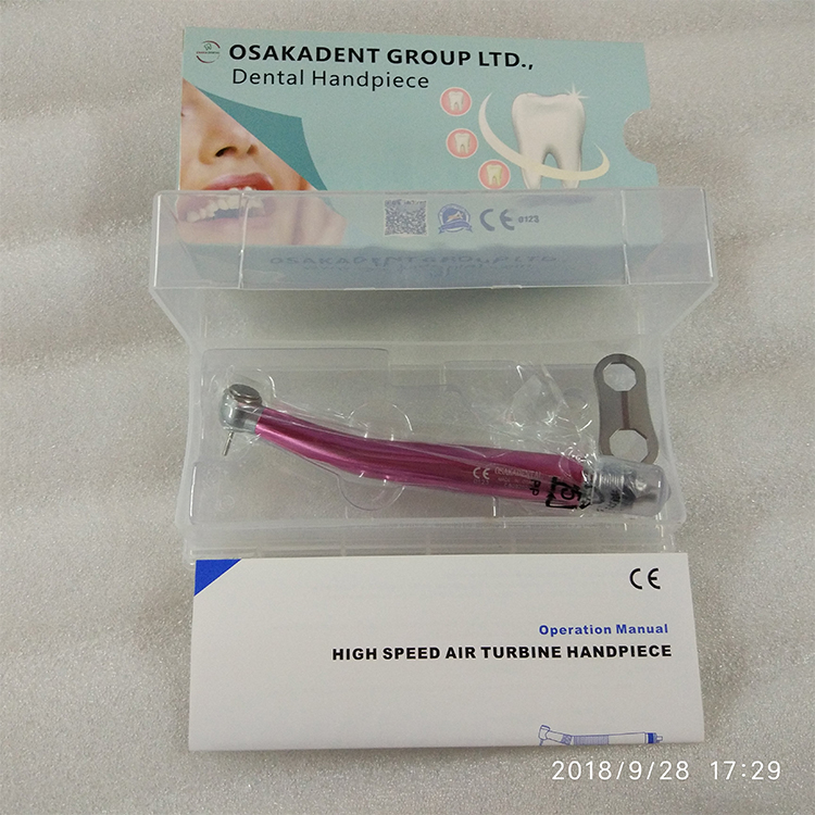 Dental use Colorful Handpieces for denture curing polishing /hot sale popular colorful led high speed handpiece