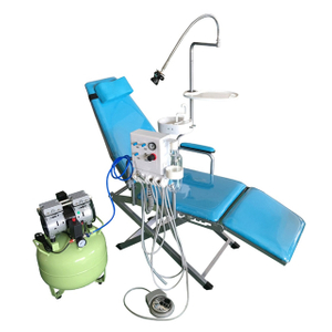 Portable Dental Unit with LED Lamp and Compressor