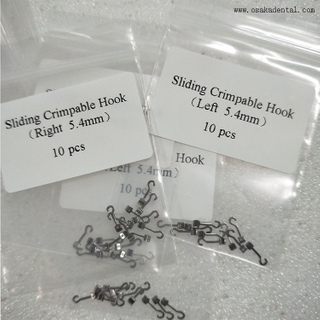 Dental Orthodontic Accessories Sliding Crimpable Hook