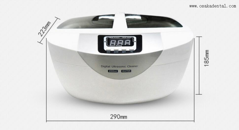 2.5L Digital Timer Heated Dental Ultrasonic Cleaner