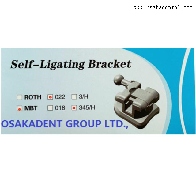 Dental Orthodontic Self-Ligating Metal Bracket 