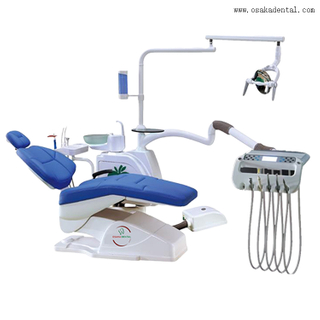 Dental Chair with Instrument Tray and dental air compressor and dental handpiece