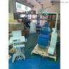 Dental chair with separated moving cart with nice quality dental handpiece and dental air compressor