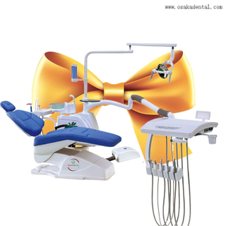 OSA-1-68B Dental chair unit with blue colour and strong arm