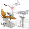 Yellow colour dental chair unit with microscope and oral camera with 17 inches monitor