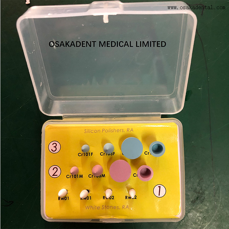 Dental White Stone And Polishing Bur Set 