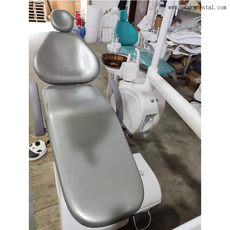 Dental chair with uphold tray 