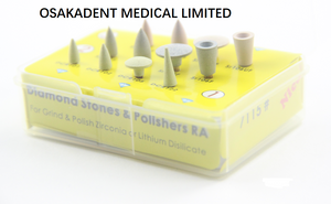 Dental Rubber Zircconia And Lithium Disilicate Polisher RA Polishing Burs Kit OSA-7115