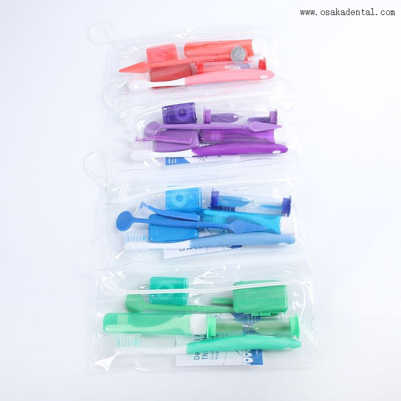 Orthodontic Cleaning Kit 8pcs Per Set Dental Care Brush Kit For Orthodontic