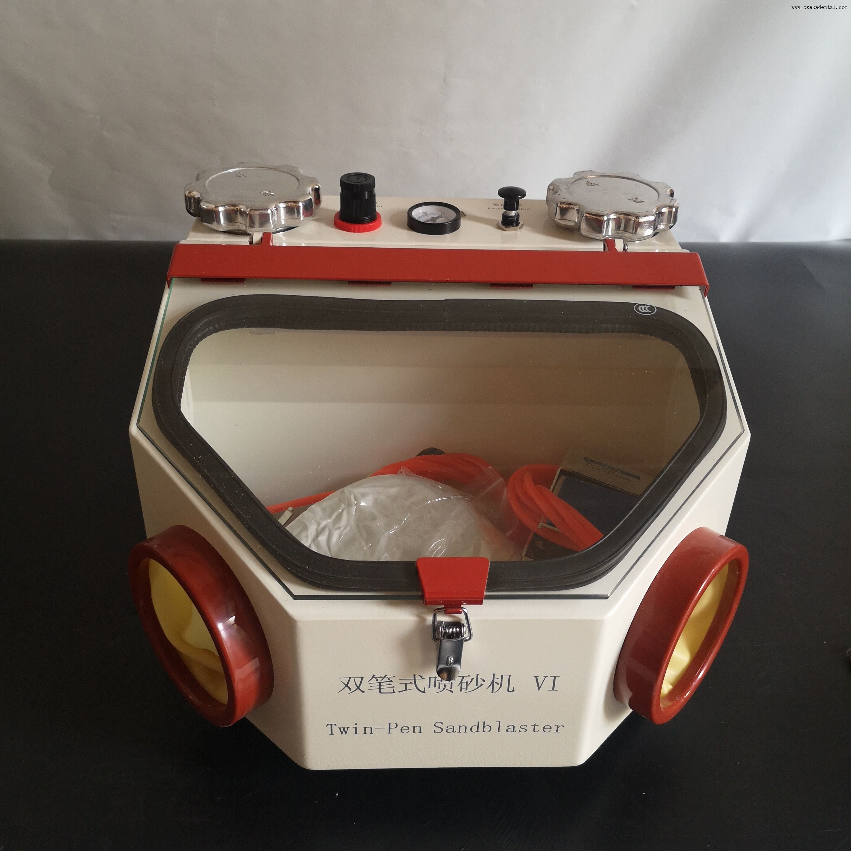Dental Lab Equipment Twin-Pen Sandblaster Machine