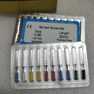 Dental Endodontic File Dental Barbed Broaches for Root Canal Cleaning