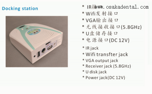 Dental 2.0 Mega pixels High resolution intra-oral camera with USB+VGA output