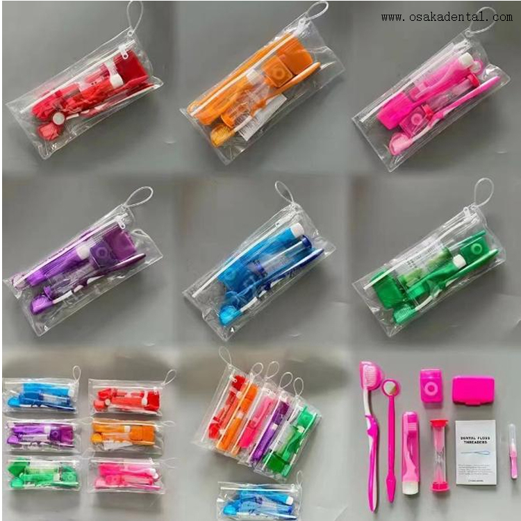 Dental colorful Orthodontic kit with PVC bag