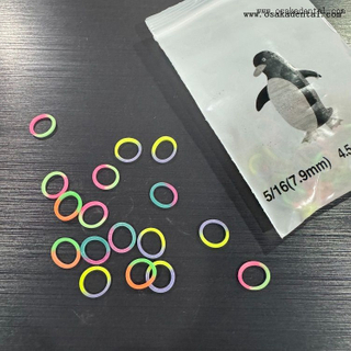 Double Color Dental Orthodontic Elastomeric O-Rings for Braces Rubber Band