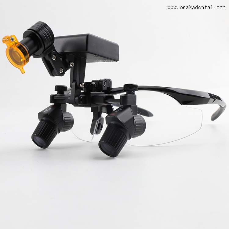 Dental Loupes Dental Corner Magnifying Lens Light Set