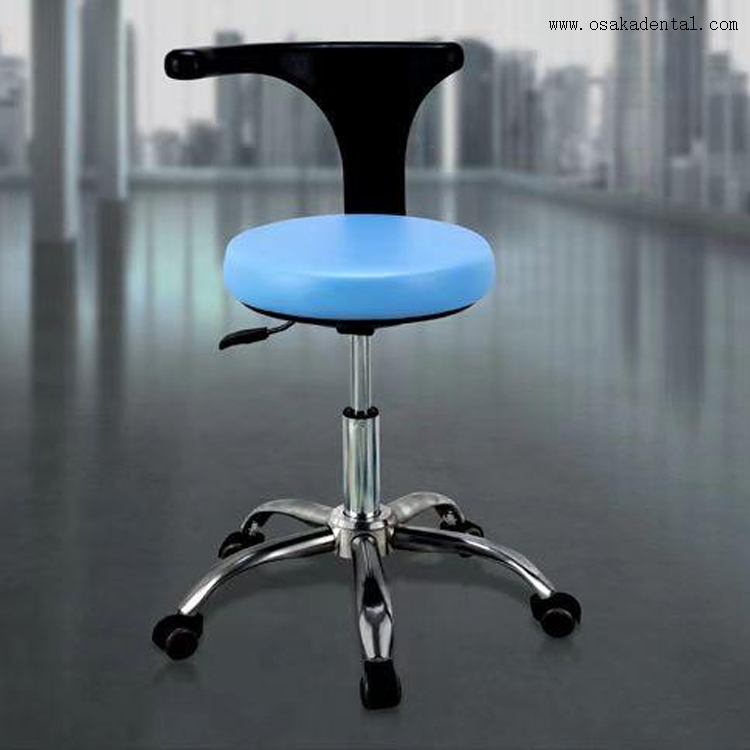 Simple Dental Chair Stool with PU Wheel