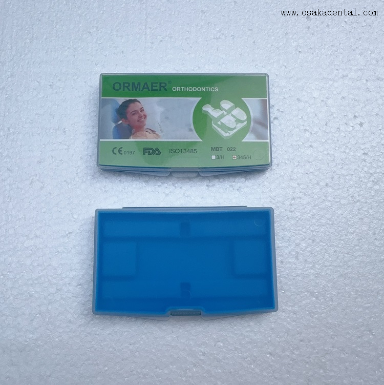 Dental Orthodontic Ceramic Bracket MESH Base Roth/MBT OSA-F690-Ice