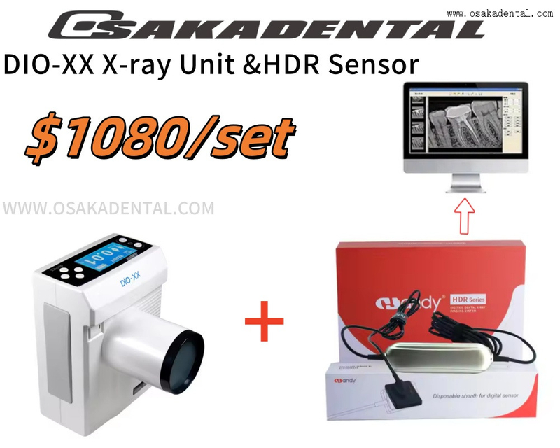 Dental x ray unit and x ray sensor set W18