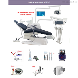 Luxury soft and big seat Dental Unit for Clinic use Dental Chair with full option for dental clinic use OSA-A3