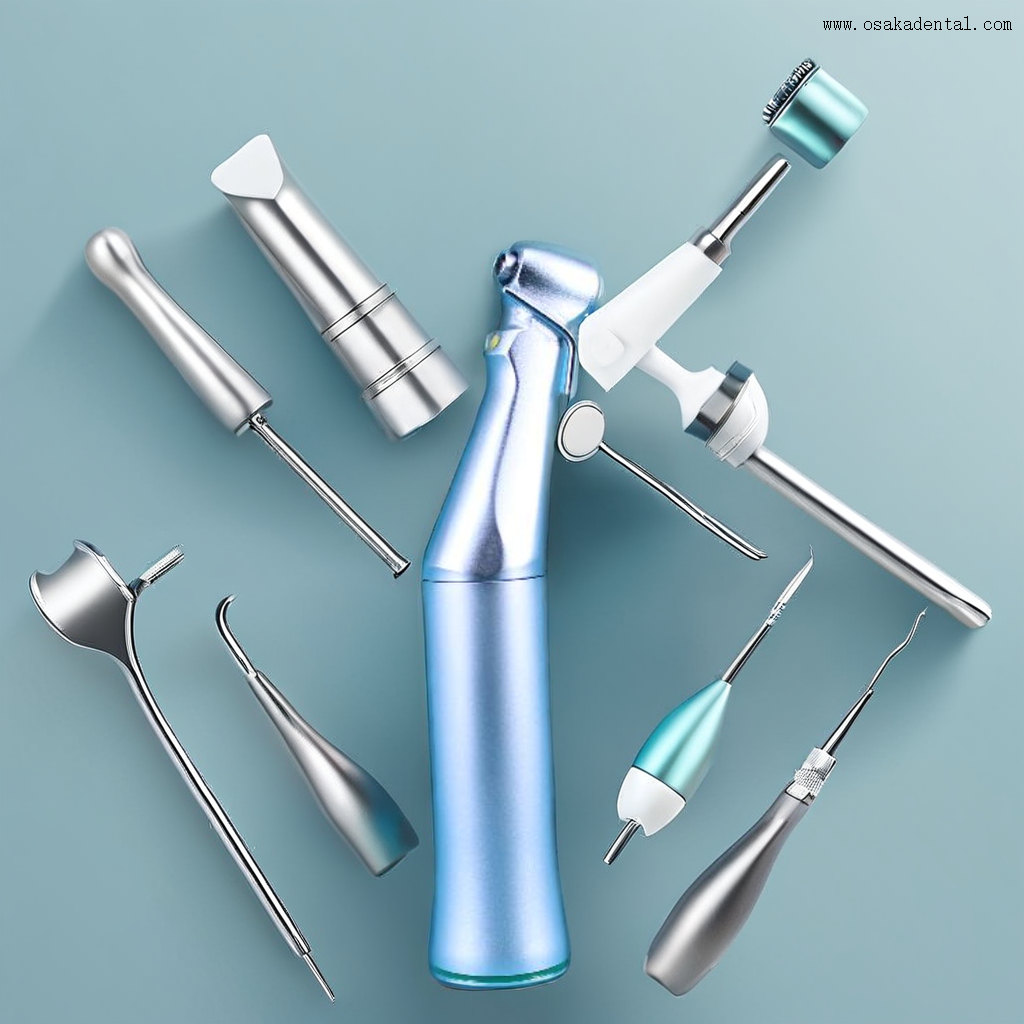Dental handpiece with 20:1 contra angle with LED 