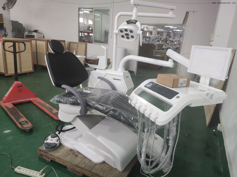 High-Quality Dental Chair with Advanced LED Light and Multi-Functional Foot Pedal