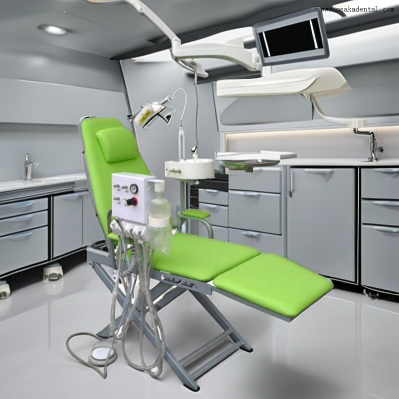 portable folding dental chair with Compact & Mobile Design