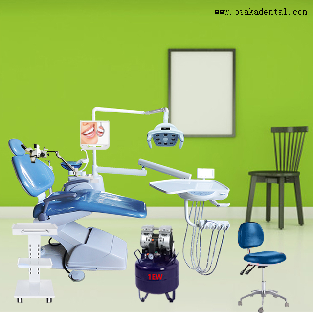 High quality dental chair unit with 17 inches monitor