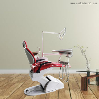 Red Color Dental Chair for Dental Clinic